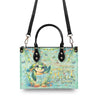 Bigcrowns DON'T WORRY BEACH HAPPY TURTLE LEATHER HANDBAG G2308241
