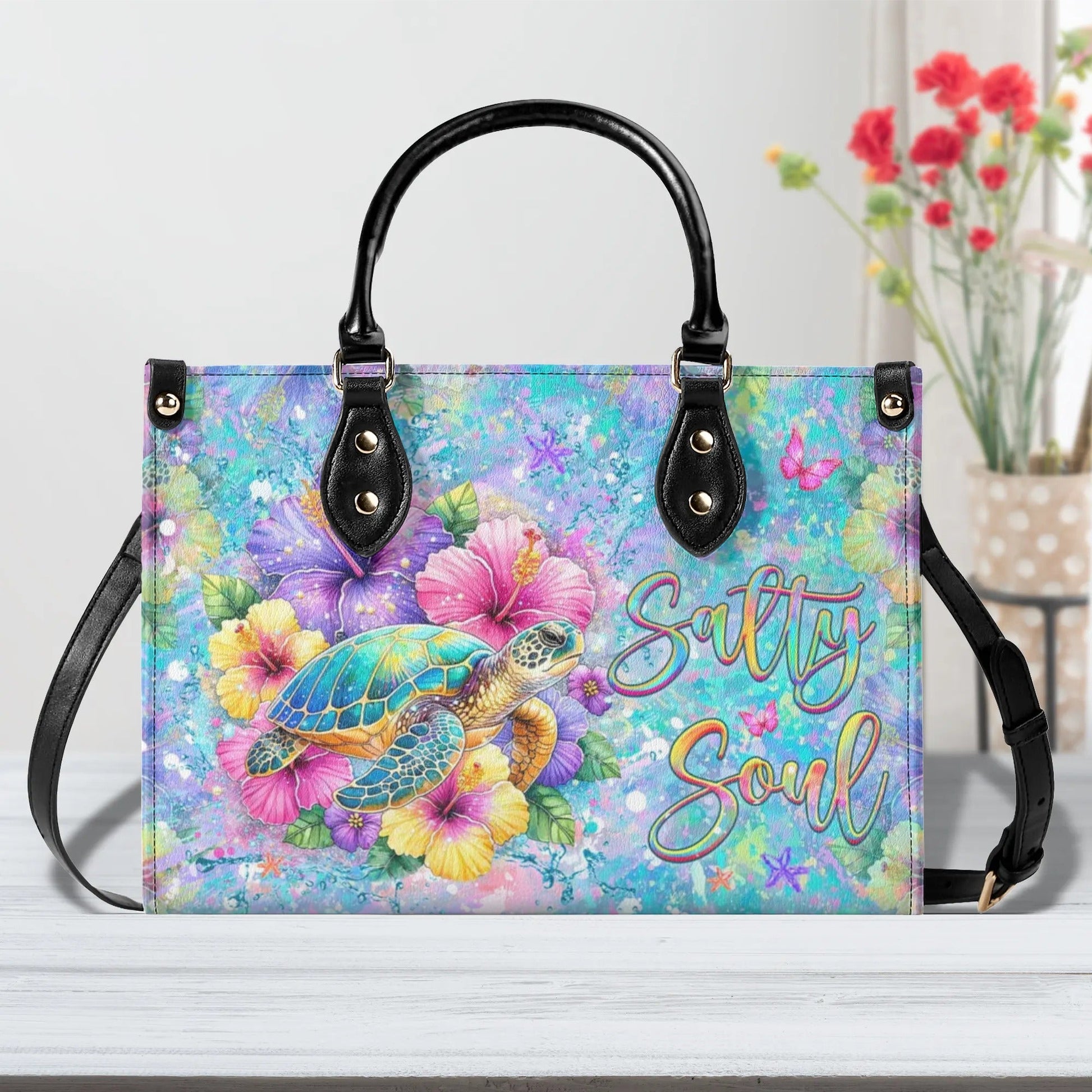 Bigcrowns SALTY SOUL TURTLE LEATHER HANDBAG G0608244