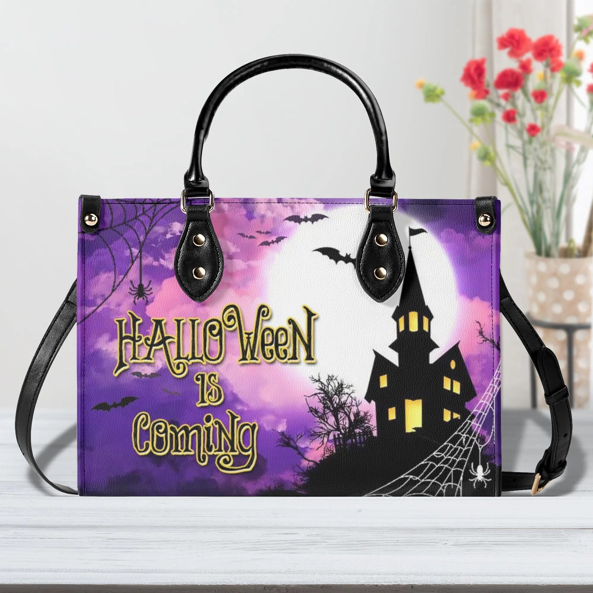Bigcrowns HALLOWEEN IS COMING LEATHER HANDBAG YHDU1109244