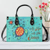 Bigcrowns AS FREE AS THE OCEAN LEATHER HANDBAG N1908244