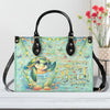Bigcrowns DON'T WORRY BEACH HAPPY TURTLE LEATHER HANDBAG G2308241