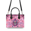JUDGE ME WHEN MADLY SKULL MESSY BUN LEATHER HANDBAG - TLPQ0407241