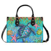 Bigcrowns SALTY LIL' BEACH TURTLE LEATHER HANDBAG T0606244