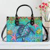 Salty Lil' Beach Turtle Leather Handbag
