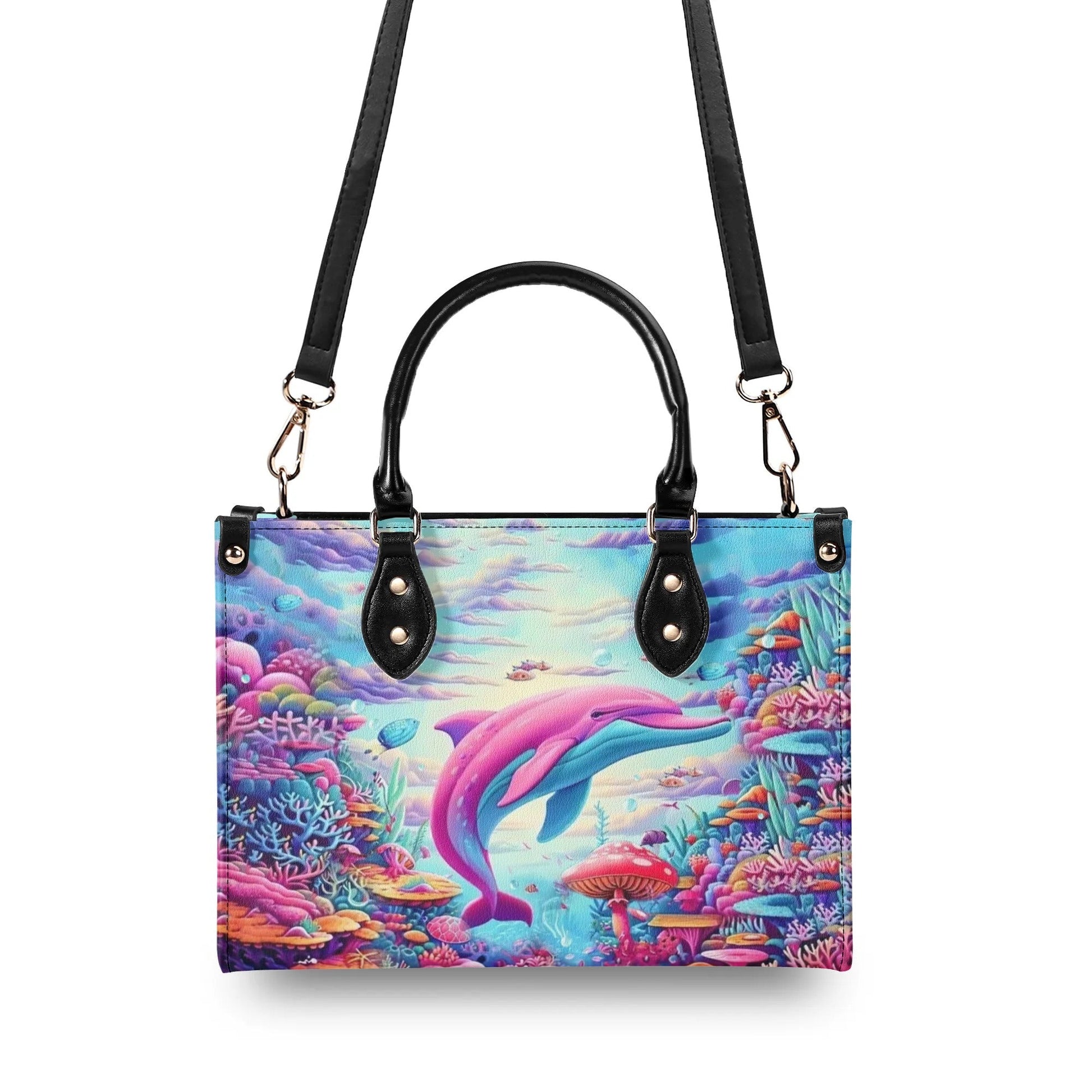 Bigcrowns PINK DOLPHIN LEATHER HANDBAG T0409244