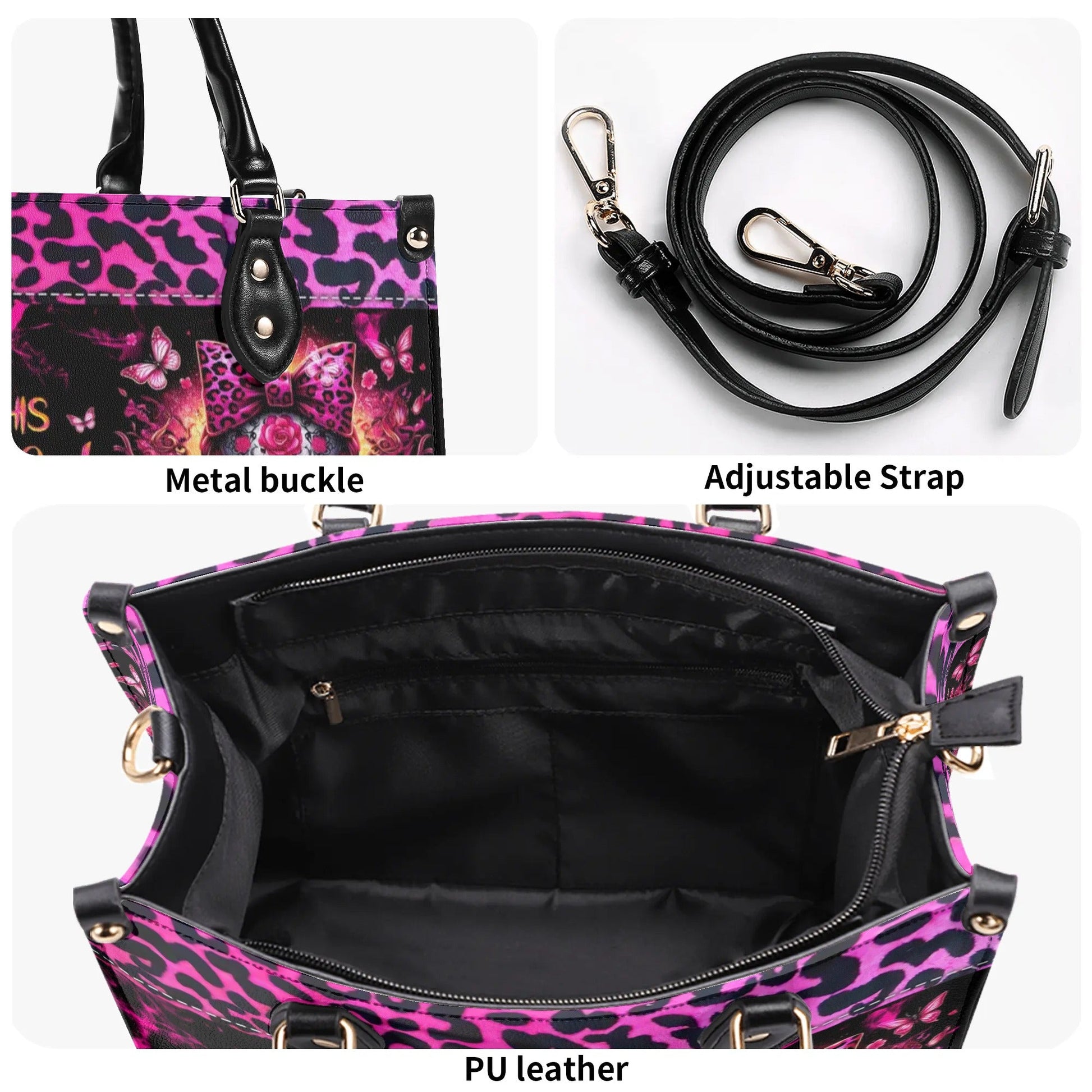WARNING THIS TATTOOED GIRL LEATHER HANDBAG - TLNZ2805244