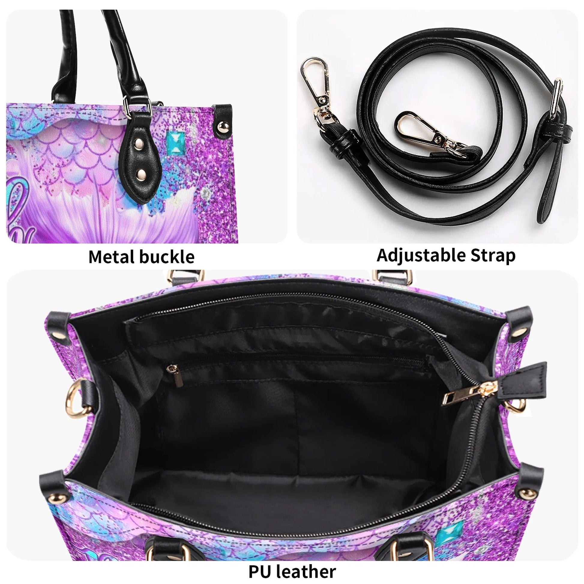 Bigcrowns BEACH GIRL MERMAID LEATHER HANDBAG N0606241