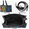 Bigcrowns EAT DRINK AND BE SCARY HALLOWEEN LEATHER HANDBAG YHDU2008244