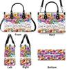 Bigcrowns JUST A GIRL WHO LOVES TURTLES LEATHER HANDBAG Z1207244