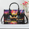 Making Memories One Campfire At A Time Leather Handbag