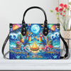 Making Memories One Campfire At A Time Parrot Leather Handbag