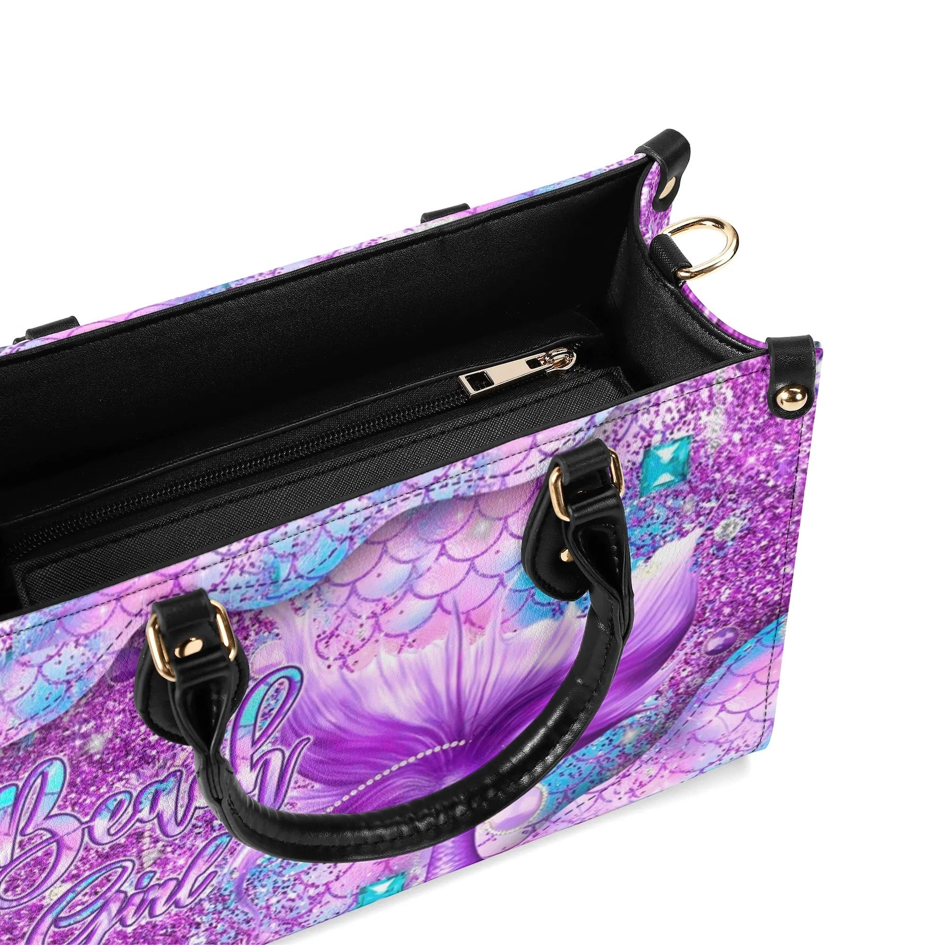 Bigcrowns BEACH GIRL MERMAID LEATHER HANDBAG N0606241