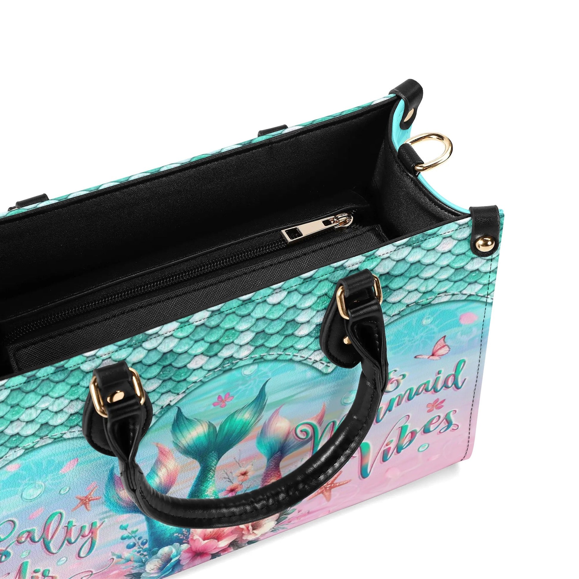 Bigcrowns SALTY AIR AND MERMAID VIBES LEATHER HANDBAG T0506243