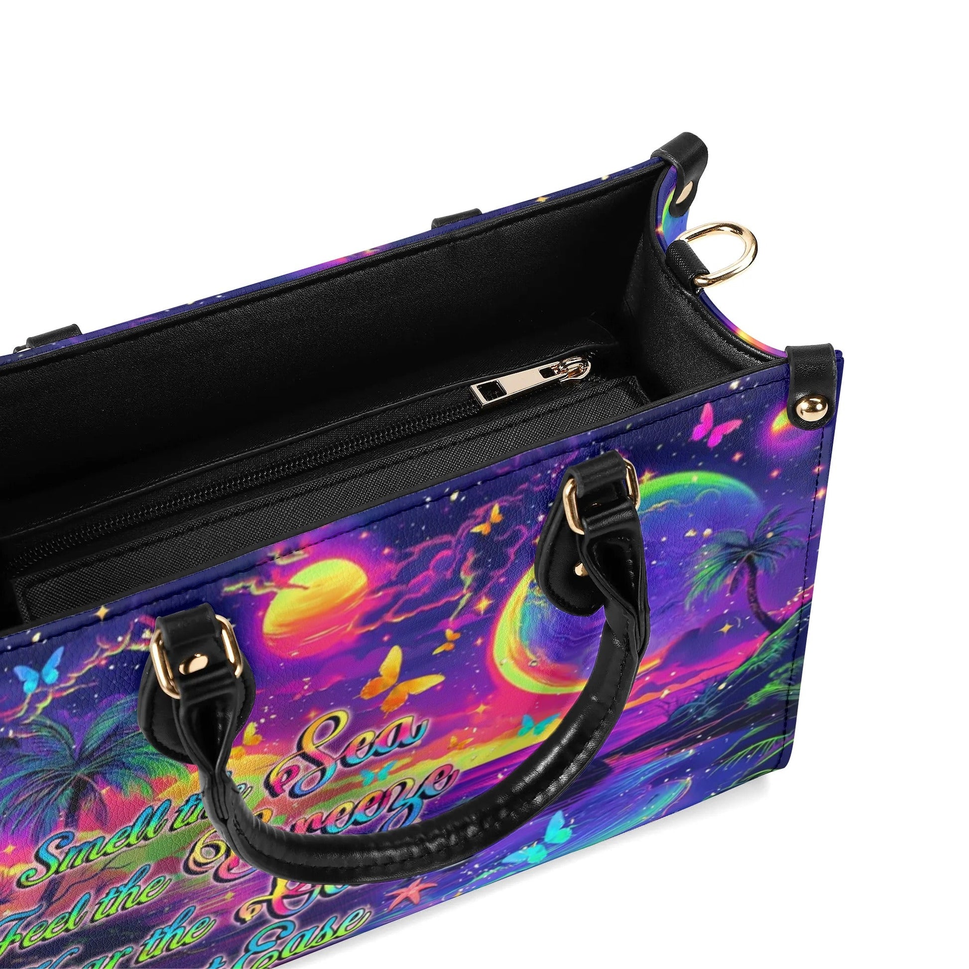 Bigcrowns SMELL THE SEA FEEL THE BREEZE LEATHER HANDBAG T3008244
