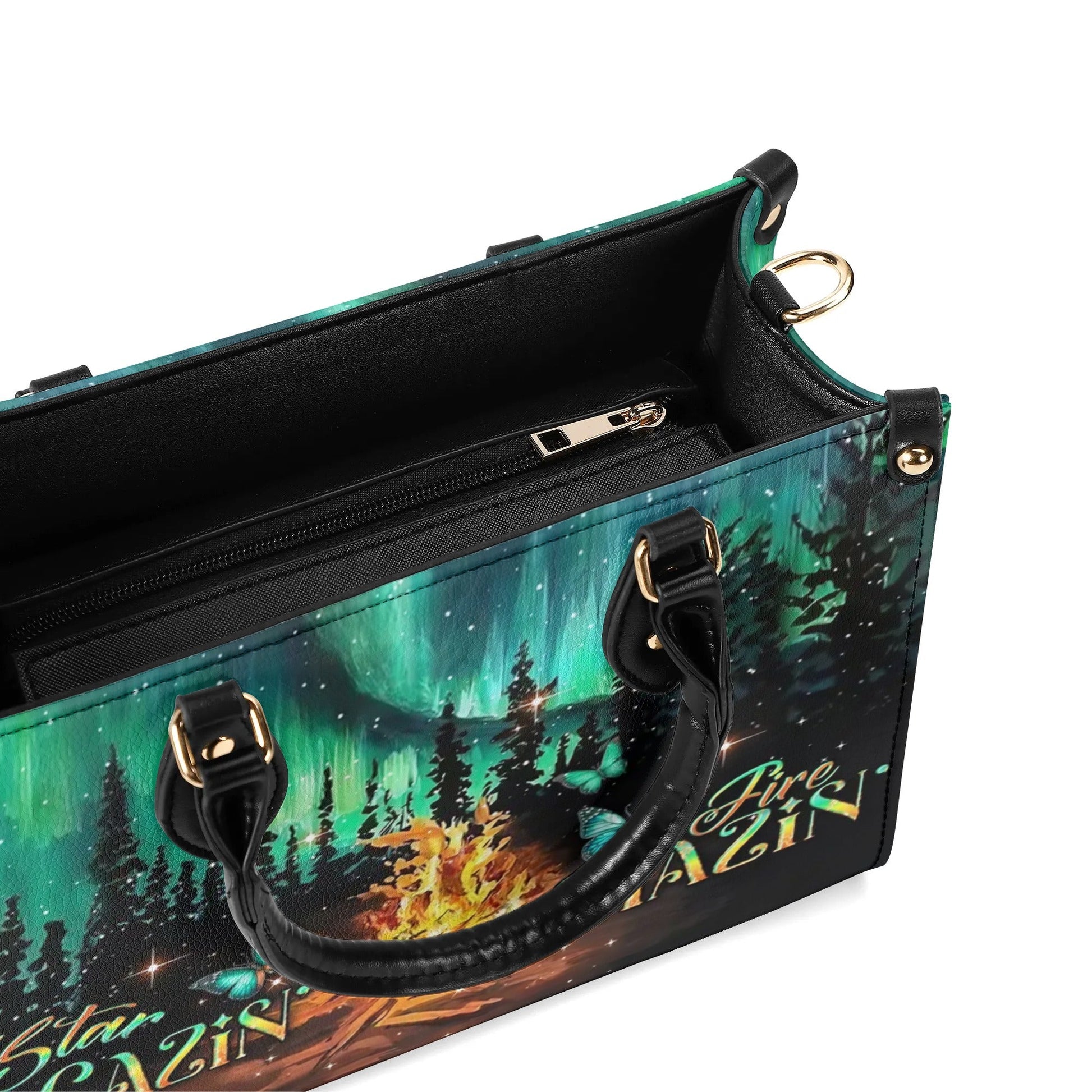 Bigcrowns STAR GAZIN' FIRE BLAZIN' LEATHER HANDBAG YHDU0306244