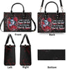DON'T TRY TO FIGURE ME OUT SKULL LADY LEATHER HANDBAG - TLTW0711245