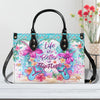 Bigcrowns LIFE IS BETTER IN FLIP FLOPS LEATHER HANDBAG T2606244