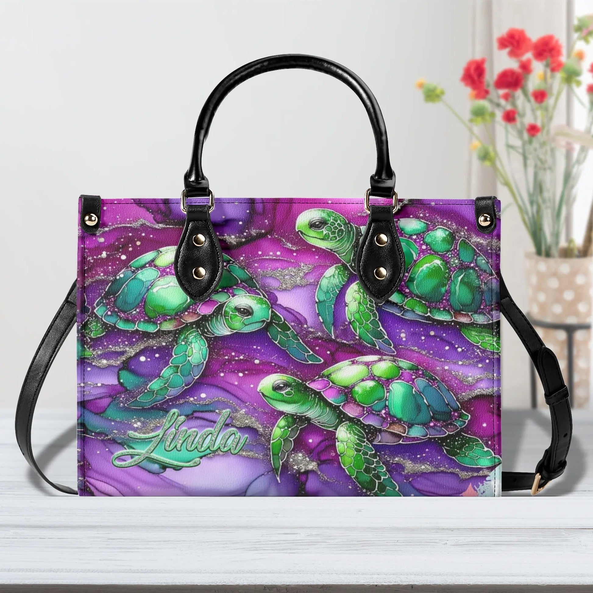 Bigcrowns SEA TURTLE LEATHER HANDBAG R2207244