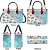 Bigcrowns AS FREE AS THE OCEAN TURTLE LEATHER HANDBAG W2908243