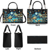 Bigcrowns SMELL THE SEA FEEL THE BREEZE TURTLE LEATHER HANDBAG W1610244