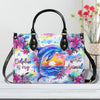 Dolphin Is My Spirit Animal Leather Handbag