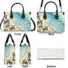 Bigcrowns AS FREE AS THE OCEAN TURTLE LEATHER HANDBAG O1409244