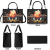 Bigcrowns MAKING MEMORIES ONE CAMPFIRE AT A TIME LEATHER HANDBAG W0706243