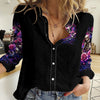 Fairy Skull Women Casual Shirt Let Karma Handle Their Fate
