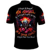 Rose Skull Polo Shirt I Hold A Beast A Angel And A Crazy Lady In Me