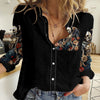 Angel Skull Women Casual Shirt Sometimes An Angel Sometimes A Hellraiser