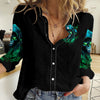 Flame Skull Women Casual Shirt I Don't Stop When I Tired I Stop When I Fucking Done