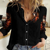 Angel Skull Women Casual Shirt Sometimes An Angel Sometimes A Hellrasier