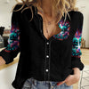 Twin Skull Women Casual Shirt Don't Try Figure Me out I'm A Special Kind Of Twisted
