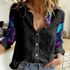 Flame Skull Women Casual Shirt Did I Piss You Off That Great At Least I'm Doing Something Right