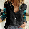 Flame Girl Skull Women Casual Shirt Assuming I Was Like Most Girls Was Your First Mistake