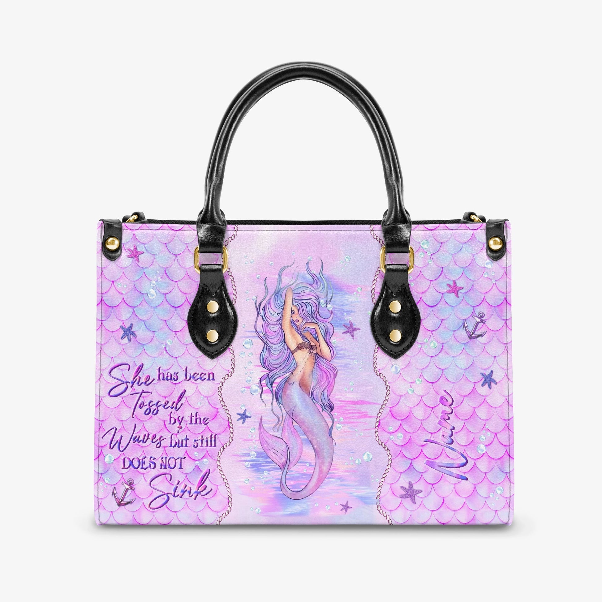 Bigcrowns SHE HAS BEEN TOSSED BY THE WAVES MERMAID LEATHER HANDBAG N2803241