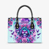 THREE SKULL REAPER ROSES LEATHER HANDBAG - TLPQ2503242