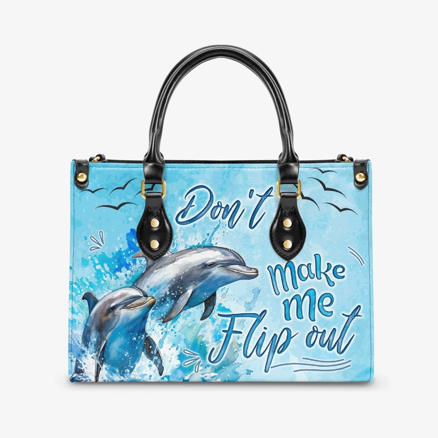 Bigcrowns DON'T MAKE ME FLIP OUT LEATHER HANDBAG TYQY2203244
