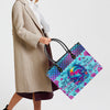 Bigcrowns SMELL THE SEA FEEL THE BREEZE DOLPHIN LEATHER HANDBAG T3003244