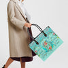 Bigcrowns SMELL THE SEA FEEL THE BREEZE TURTLE LEATHER HANDBAG T2703243