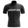 I Love My Wife Men's Cycling Jersey Set, Road Bike Cycling Kit for Men, Biking Outfit, Bicycle Suit, Team Racing Uniform