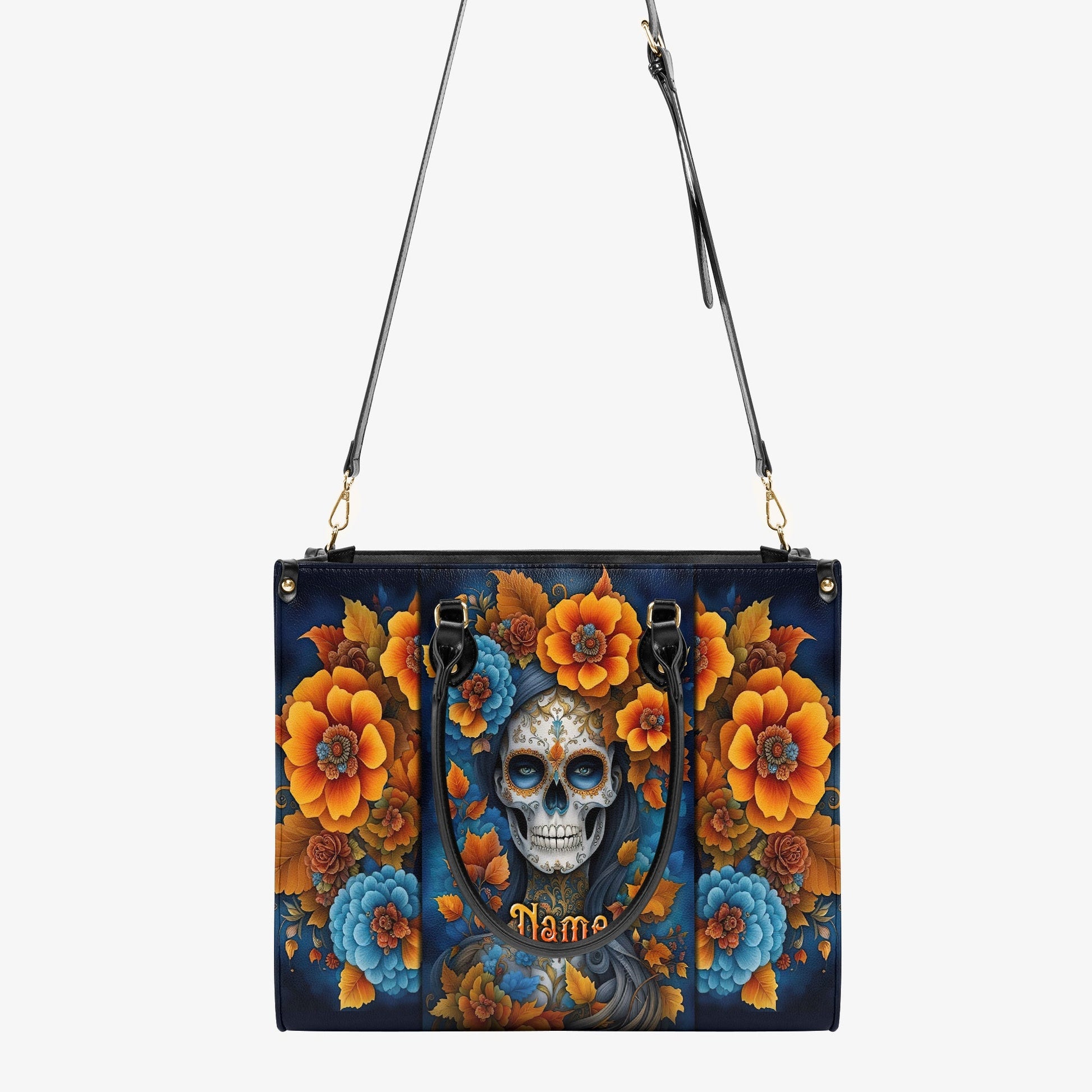 SUGAR SKULL LEATHER HANDBAG - TLTW2503244