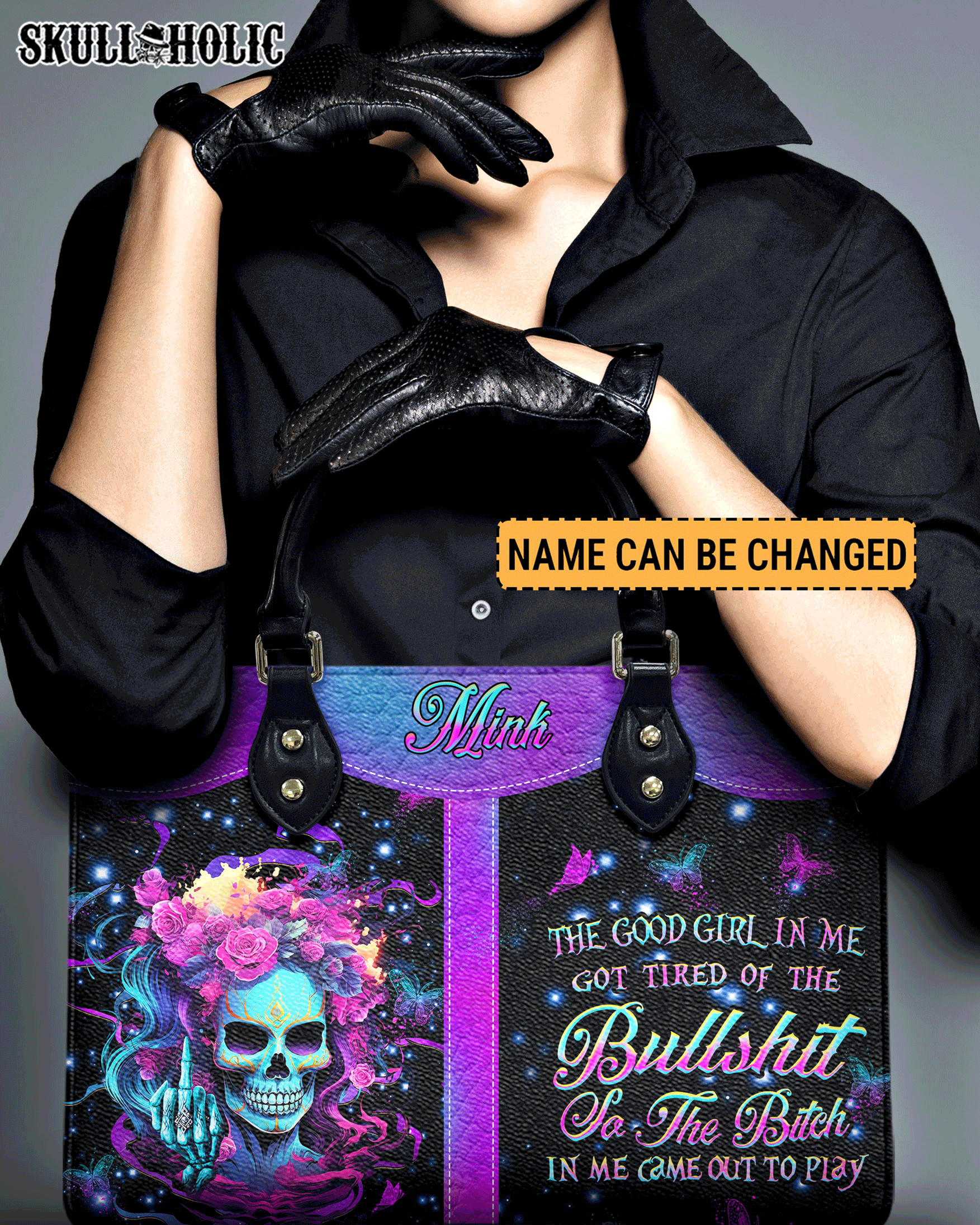 THE GOOD GIRL IN ME LEATHER HANDBAG - YHHN2803241