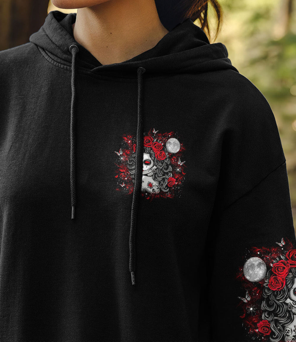 YES I'M A B BUT NOT YOURS SUGAR SKULL ALL OVER PRINT - TLNO0703252
