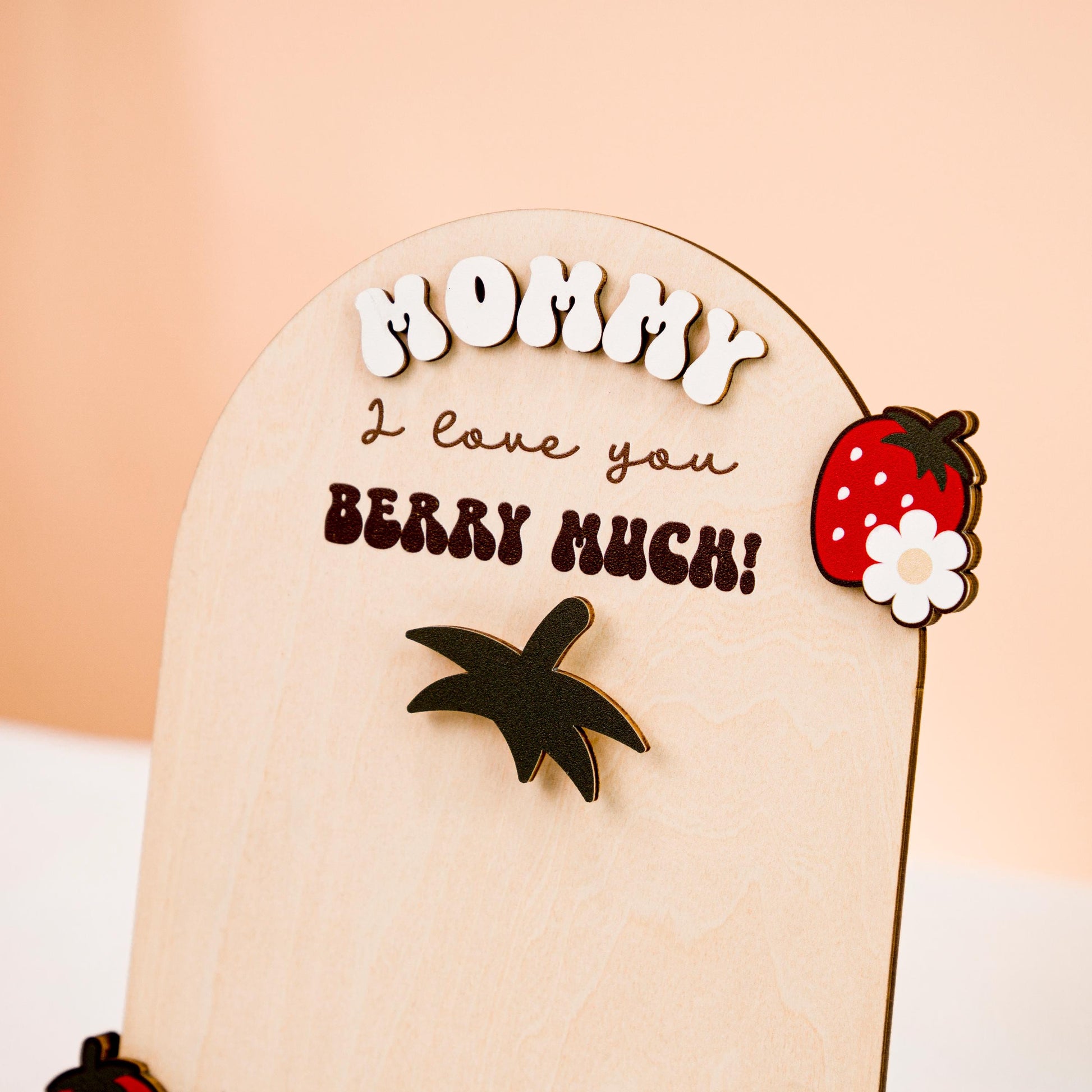 Mom Signs with Kids Names, Personalized DIY Mother's Day Handprint Wooden Sign, DIY Gift for Mum, Mother's Day Sign, Mom Gift from Kids