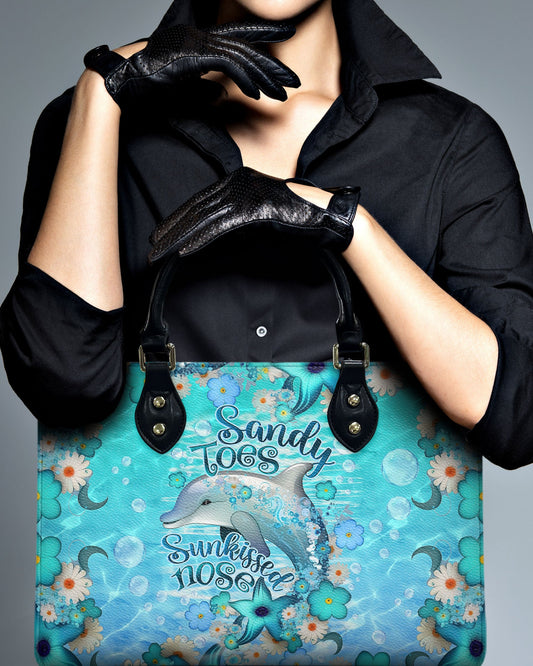 Sandy Toes Sunkissed Nose Dolphin Leather Handbag