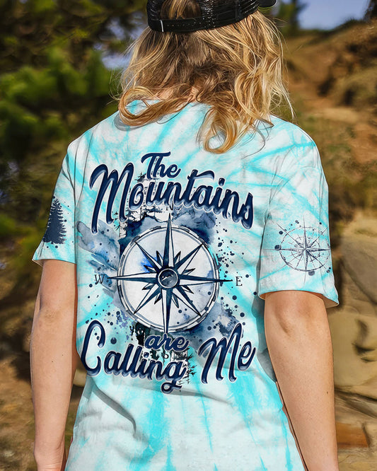 THE MOUNTAINS ARE CALLING ME COMPASS TIE DYE ALL OVER PRINT - TYTM0405231
