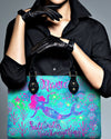 Saltwater Heals Everything Mermaid Leather Handbag