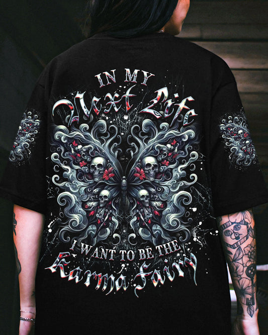 KARMA FAIRY SKULL BUTTERFLY ALL OVER PRINT - YHDU1103251