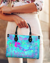 Saltwater Heals Everything Mermaid Leather Handbag